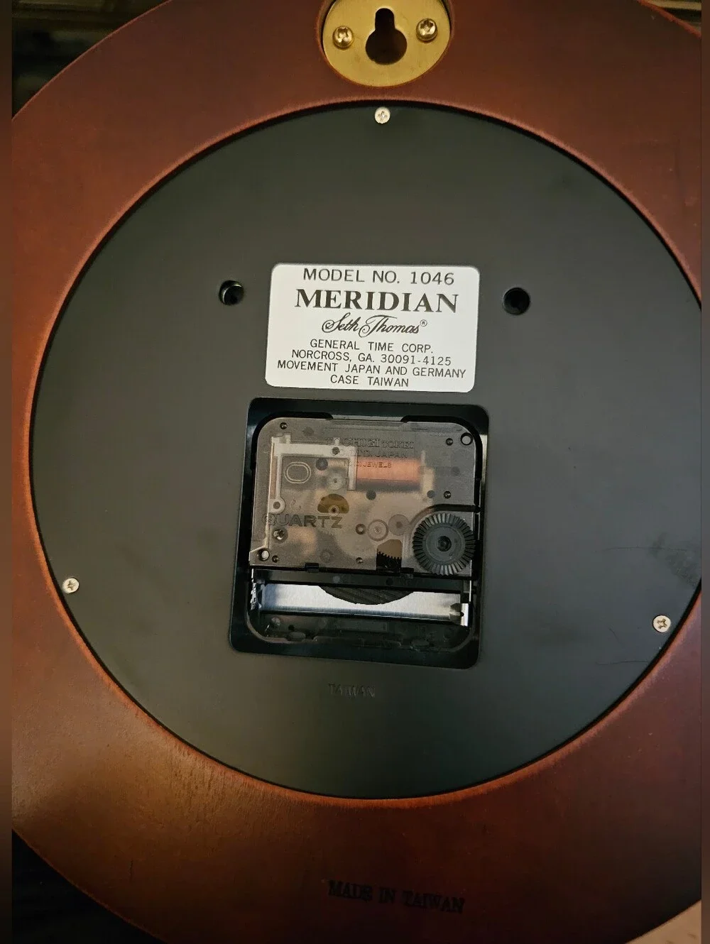 Seth Thomas Meridian Clock With Hygro & Thermo Gages